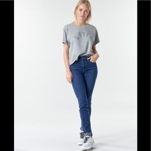 Levi’s Premium 724 High Rise Straight Dark Wash Jeans